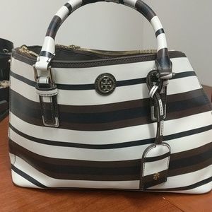 Tory Burch Robinson Double Zip Leather